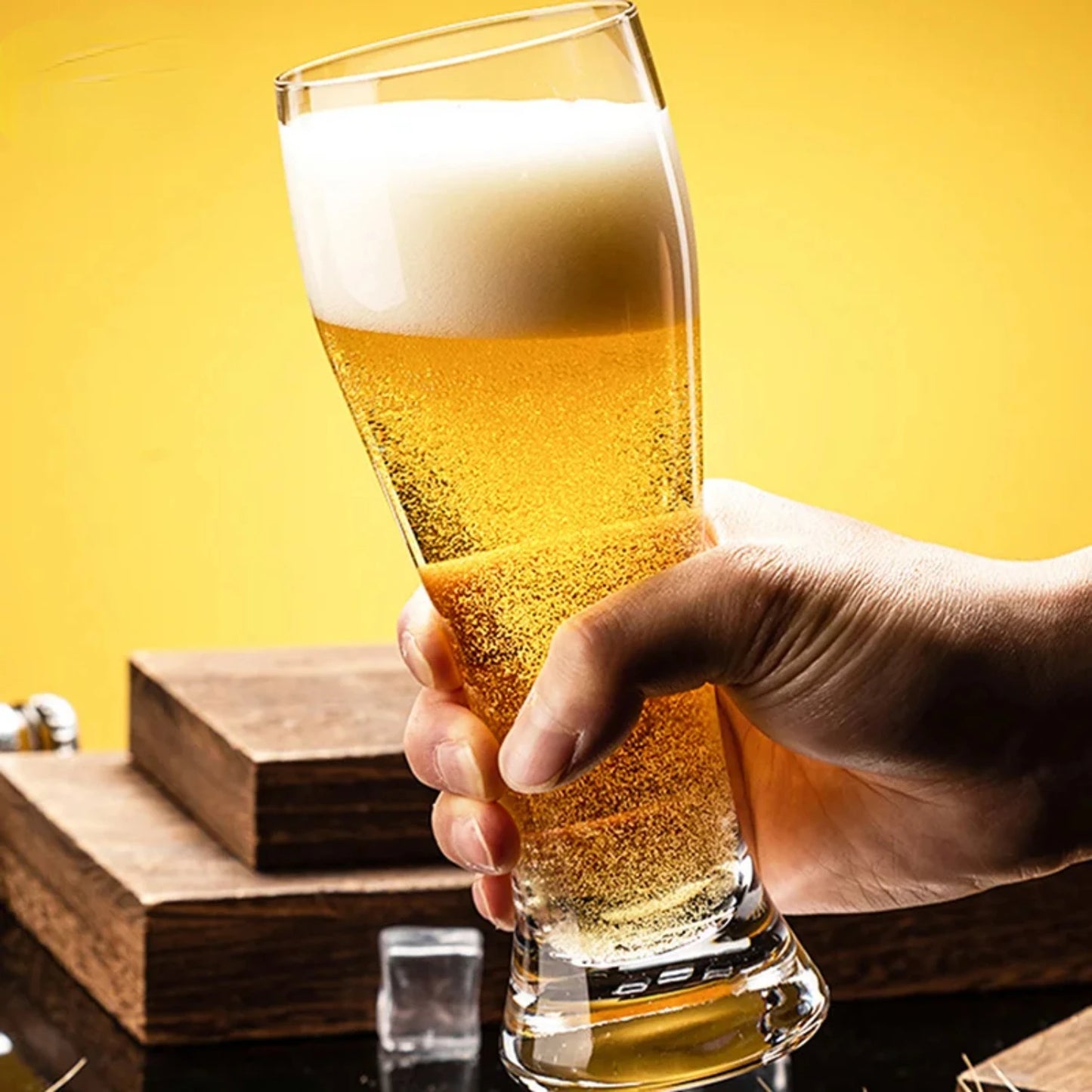 Thickened beer glass with large capacity premium glass