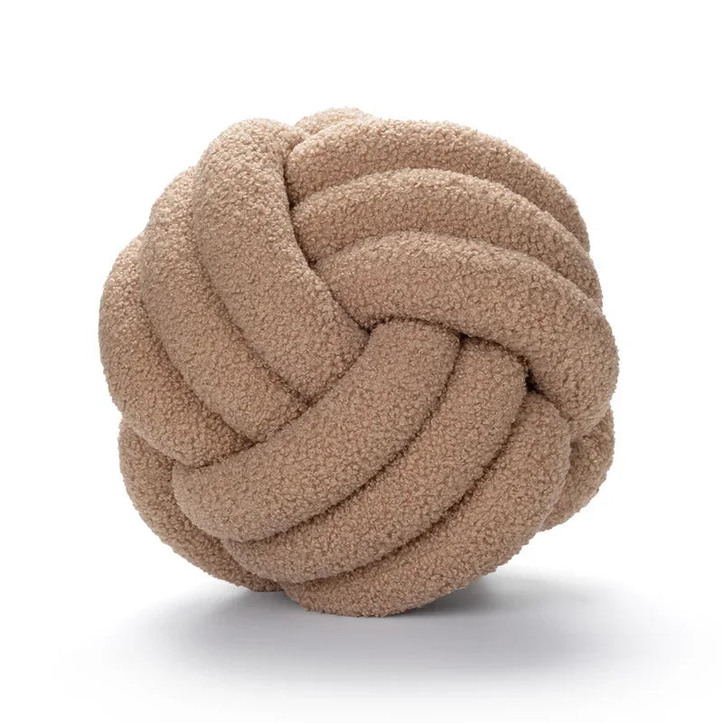 Knot Ball Round Throw Pillows