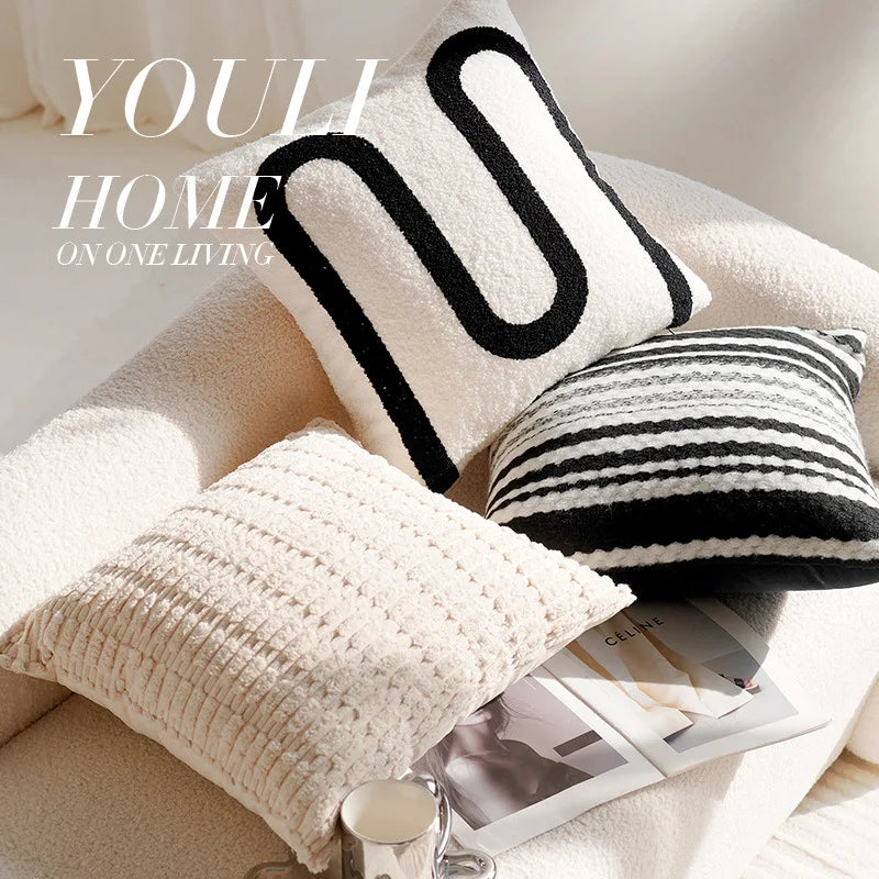 Modern Minimalist Pillows,and High-end Feel. Cushion Fabric