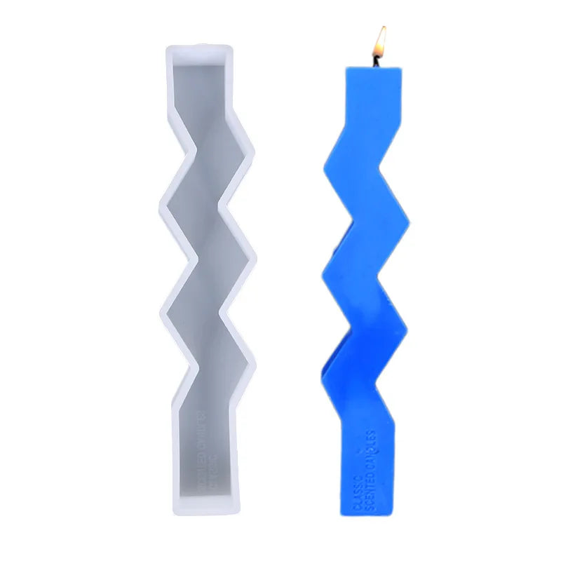 Long Strip Silicone Candle Mold Irregular Cylinder Candle Mold