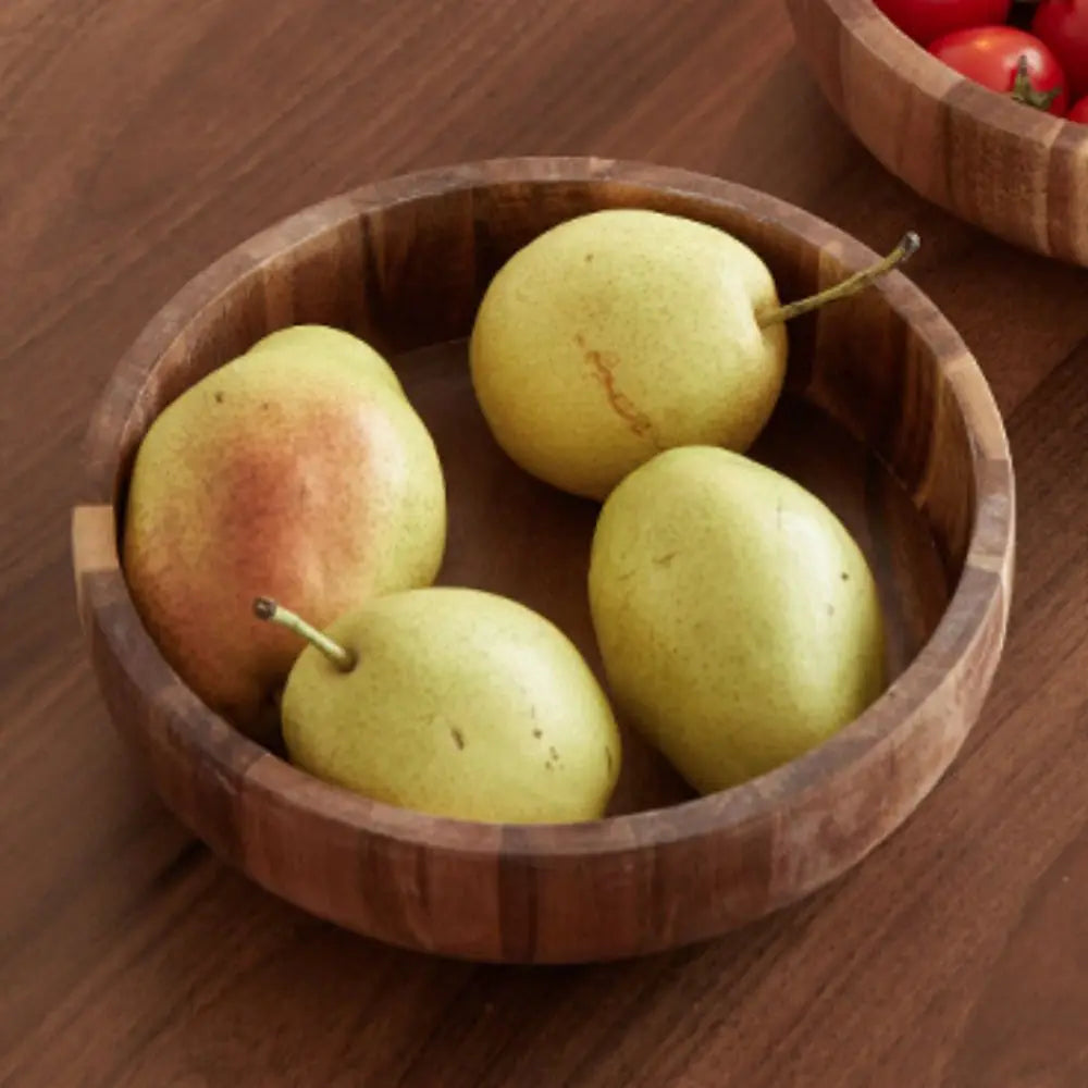 Natural Vintage Acacia Wooden Bowl
