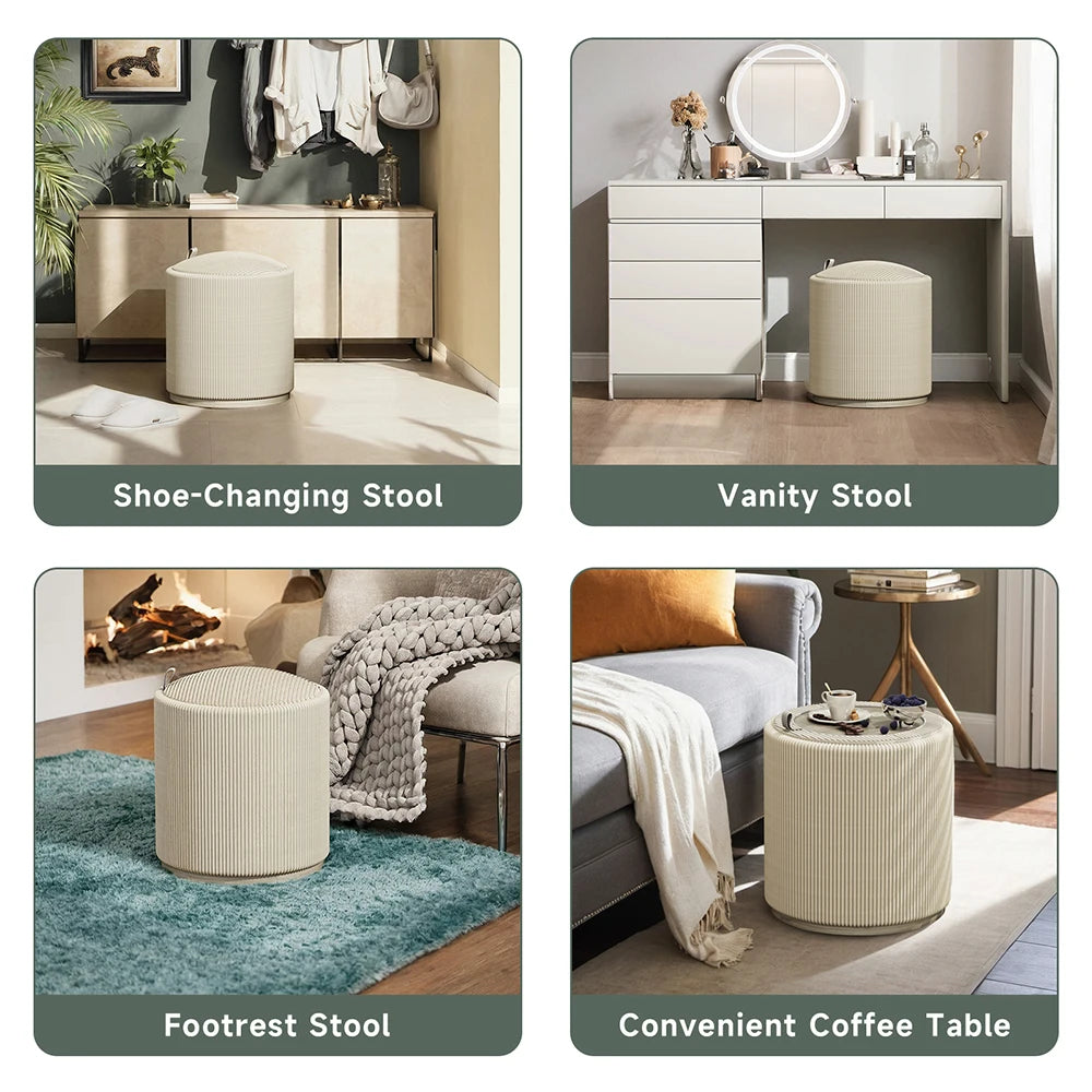 Round Storage Stools＆Ottomans