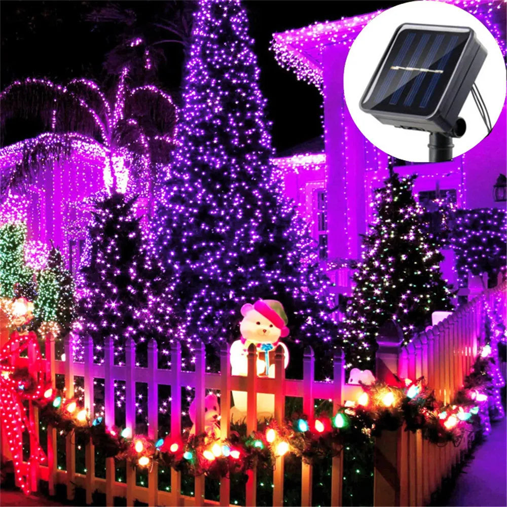 Solar String Lights Outdoor 20/50/100/200 LED Waterproof Lights
