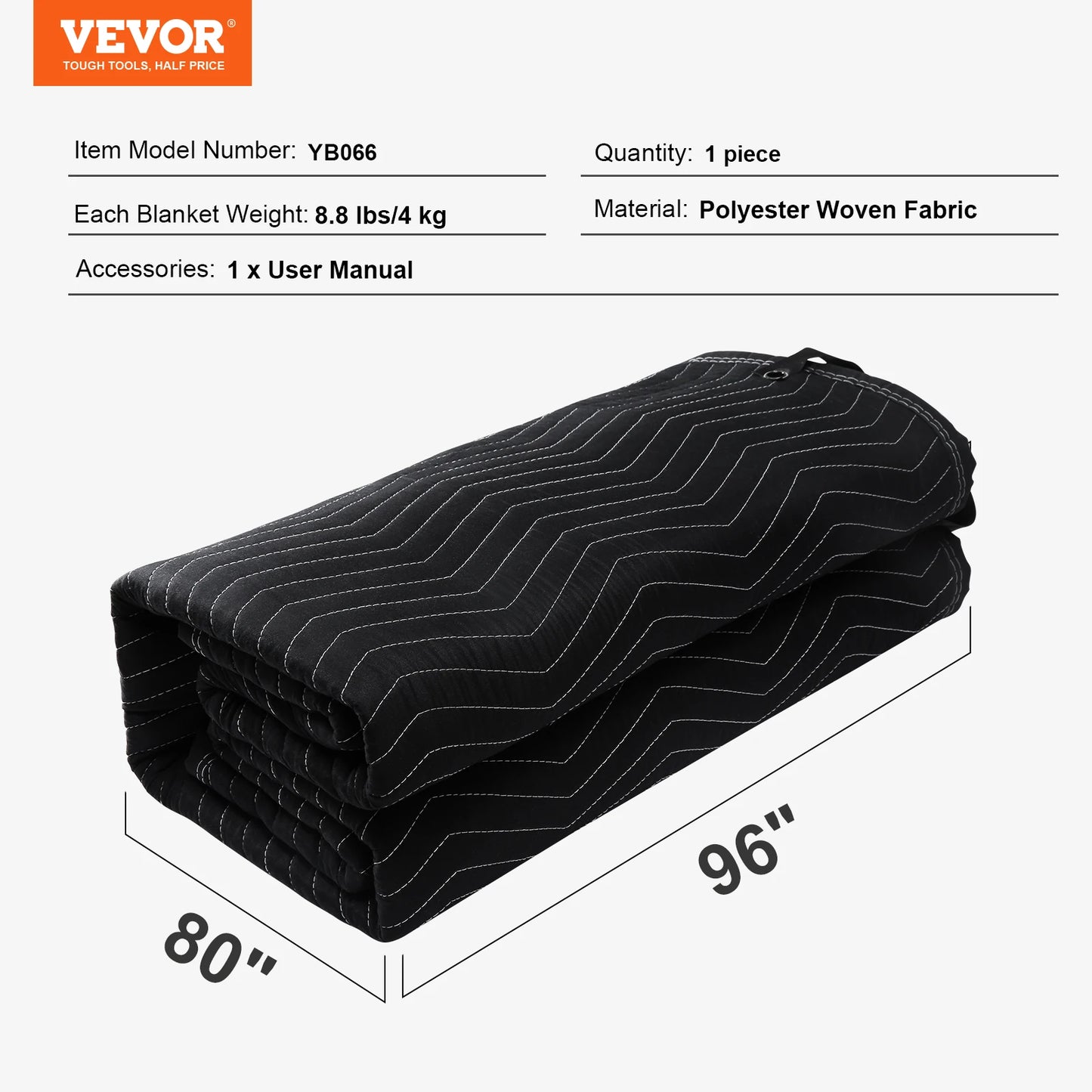 96" x 80" Sound Dampening Blanket Noise Blocking