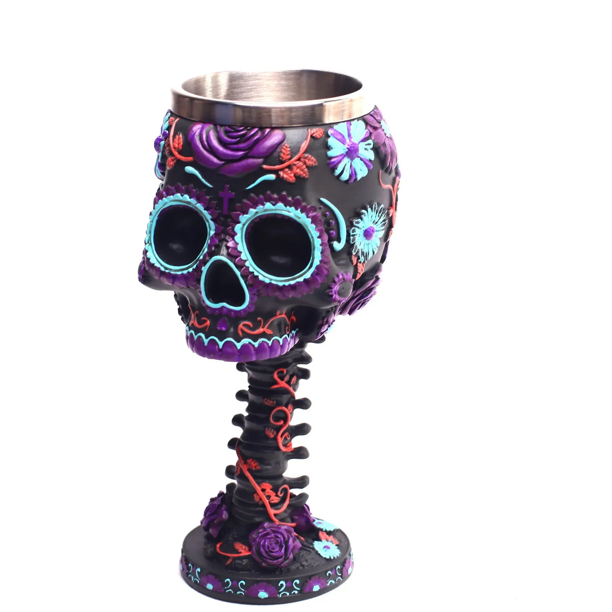 Skull Goblet Resin Steel Cup Creative Beer Mug 3D Wine Glass Mugs
