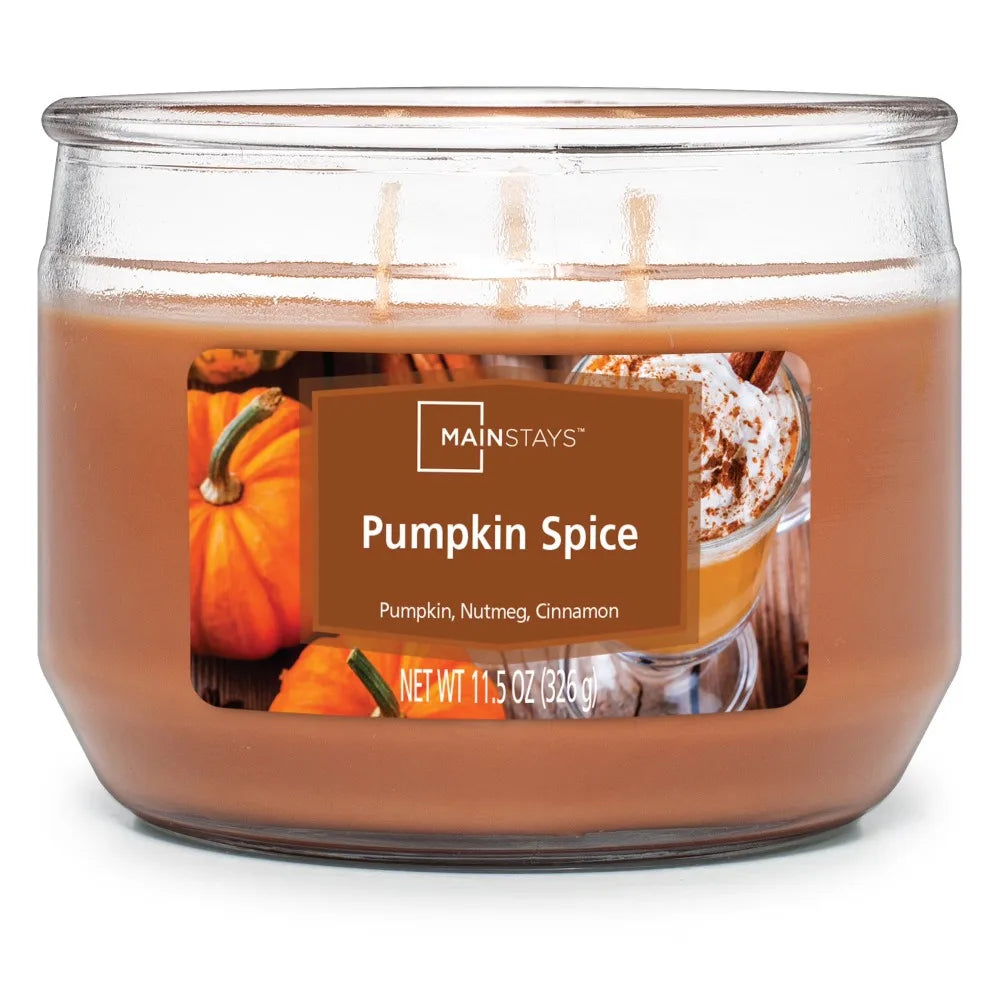 Pumpkin Spice Scented Three Wick Large Candle