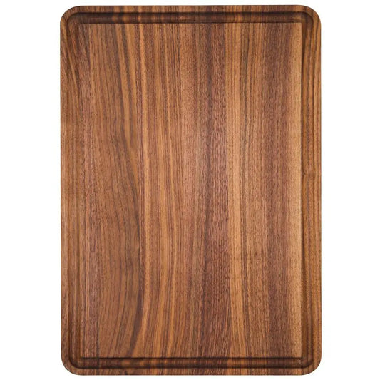 Walnut Wood Cutting Board, 12x8in -Deep Juice Groove