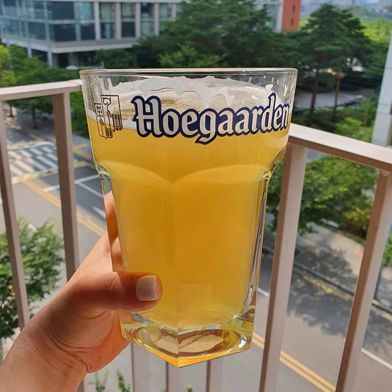Large Glass Beer Mug Ultra High Capacity Hexagonal Beer Cup