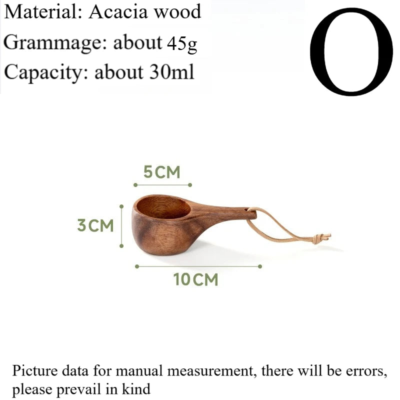 New200ml Outdoor Wood Cup Mug Coffee Milk Acacia-Wood