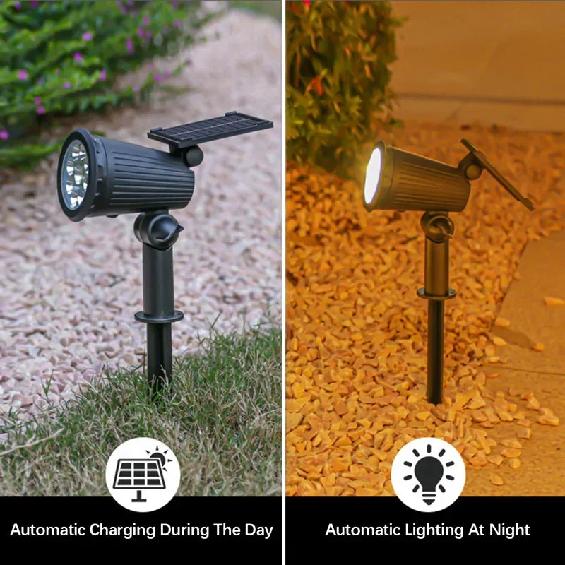 9 LED Solar Spot Light Outdoor Waterproof