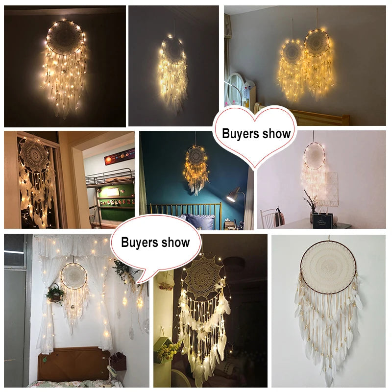 big dream catcher hanging/light decoration