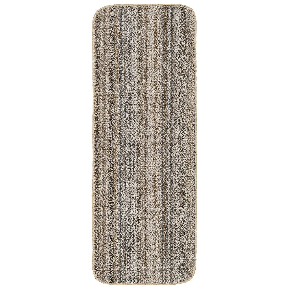 Polypropylene Assorted Earth Tones Indoor Area Rug, 20" x 54"