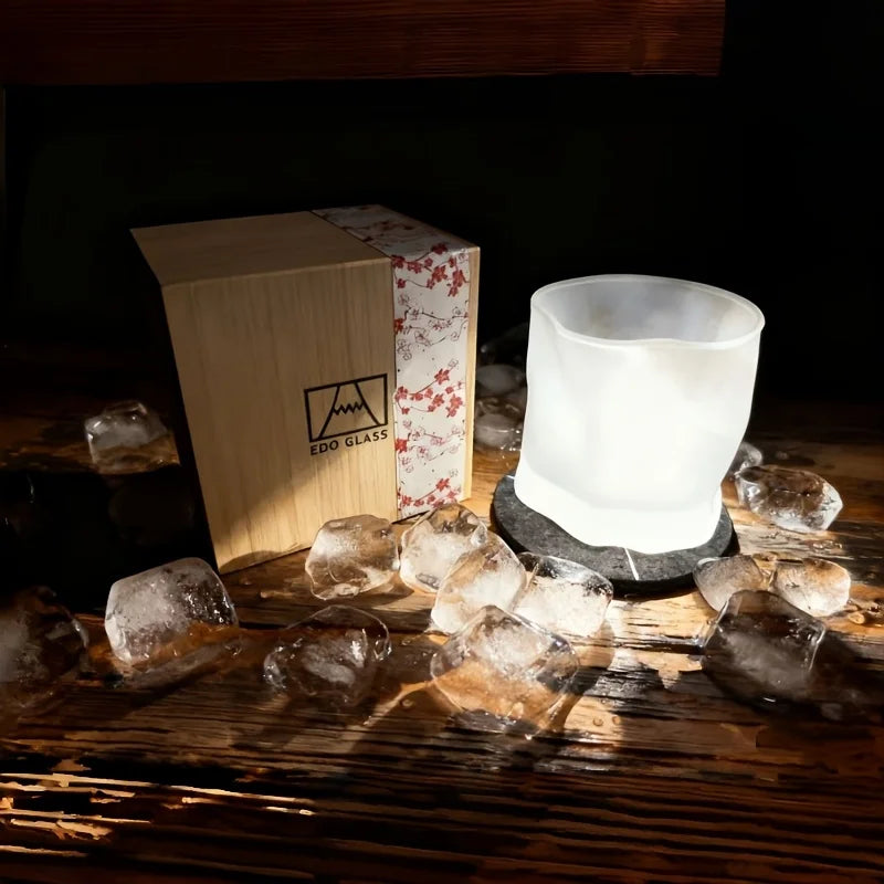 Crumpled Whisky Tumbler Rock Cognac Snifter Beer Mug