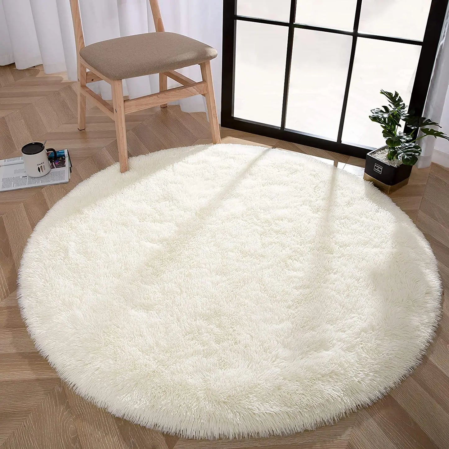 Carpet Round Thick Carpet Fluffy, Soft Rug Long Plush