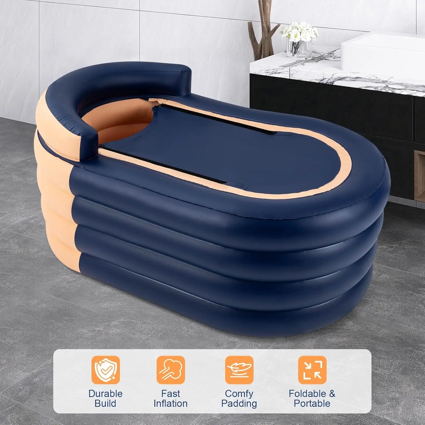 1.8m/5.9ft Portable Inflatable Hot Tub