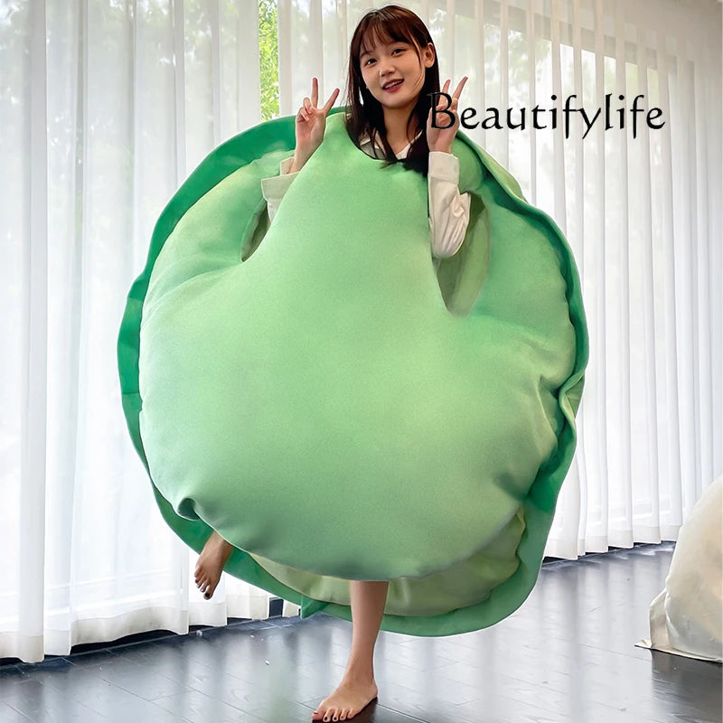Green Lazy Bean Bag Sofa Puff Lounge