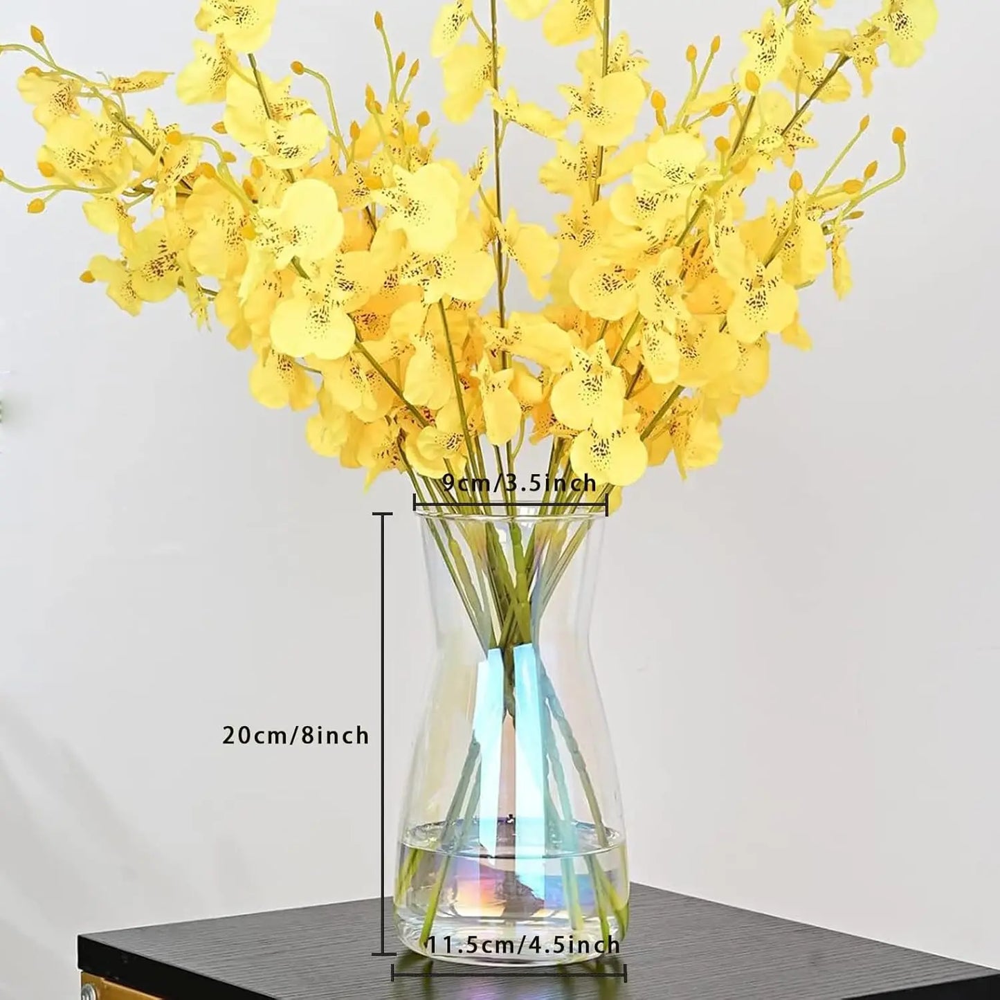 8" Iridescent Glass Vase for Centerpiece