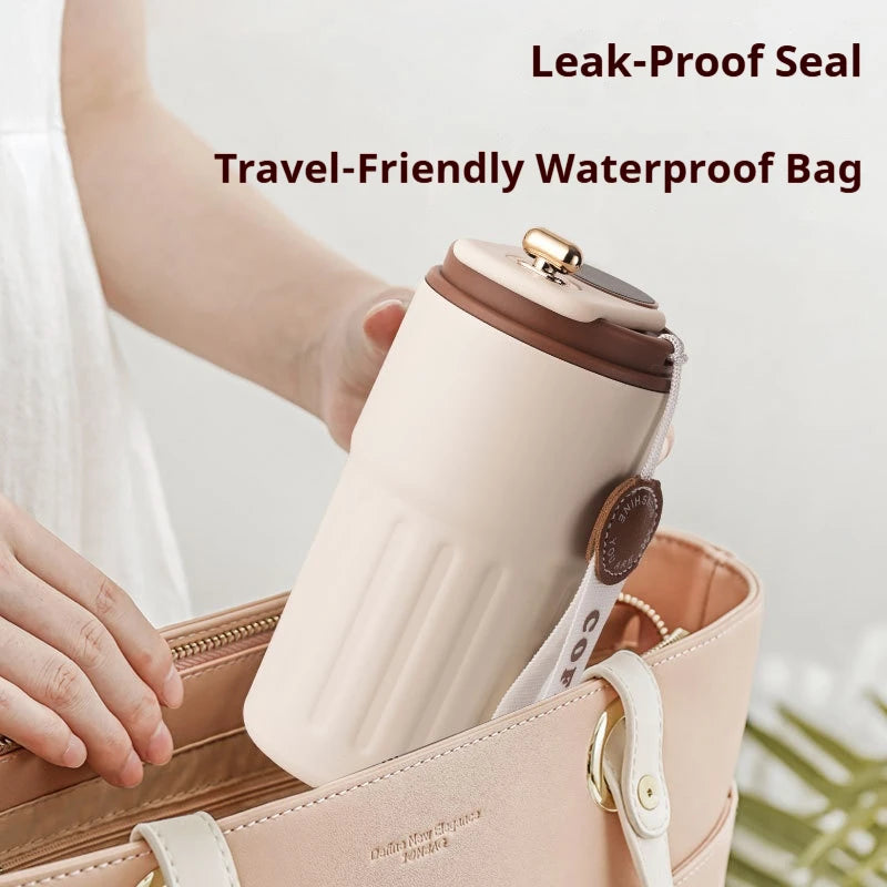 450ML Stainless Steel Thermo Water Bottle LED