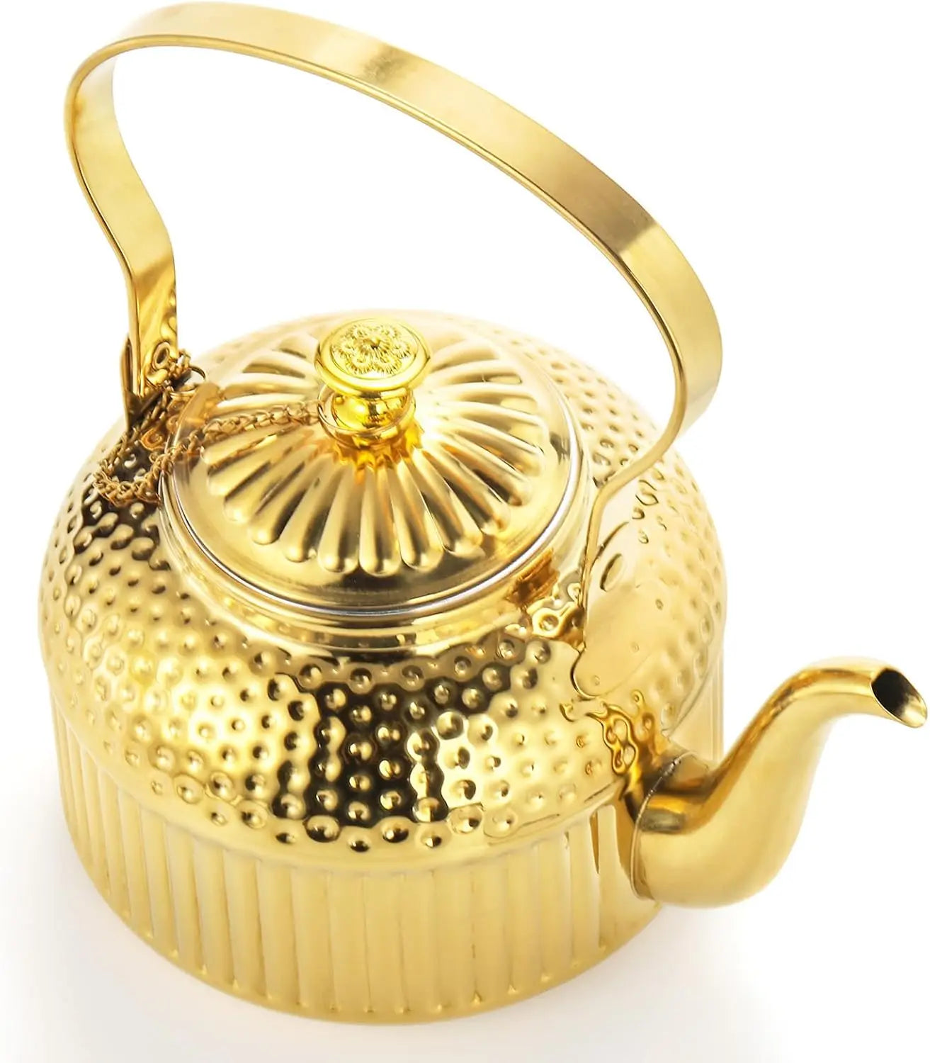 Vintage Stainless Steel Teapot with Infuser, 1.4L(47 FL OZ)