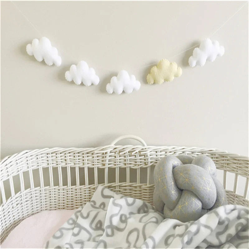 Felt Cloud Garlands String Wall Hanging