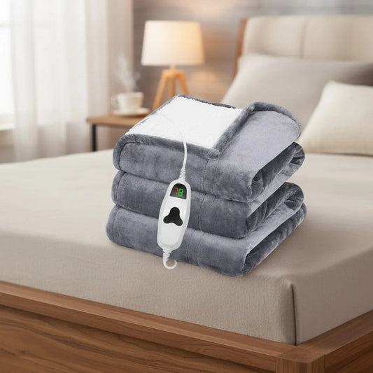 Electric Heated Throw Blanket 50x60 Inch, Fleece Soft