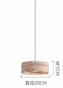 Led Pendant Lamp Stone Style Chandelier Long Wire