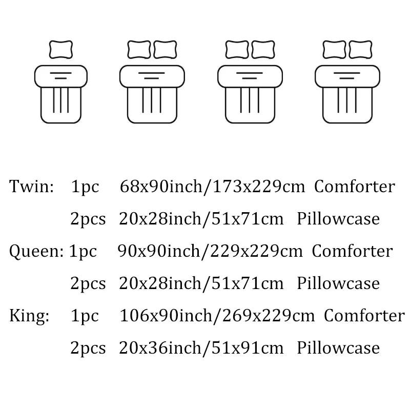 3pcs Reversible Silky Bedding Set, Satin Comforter 2 Pillowcases