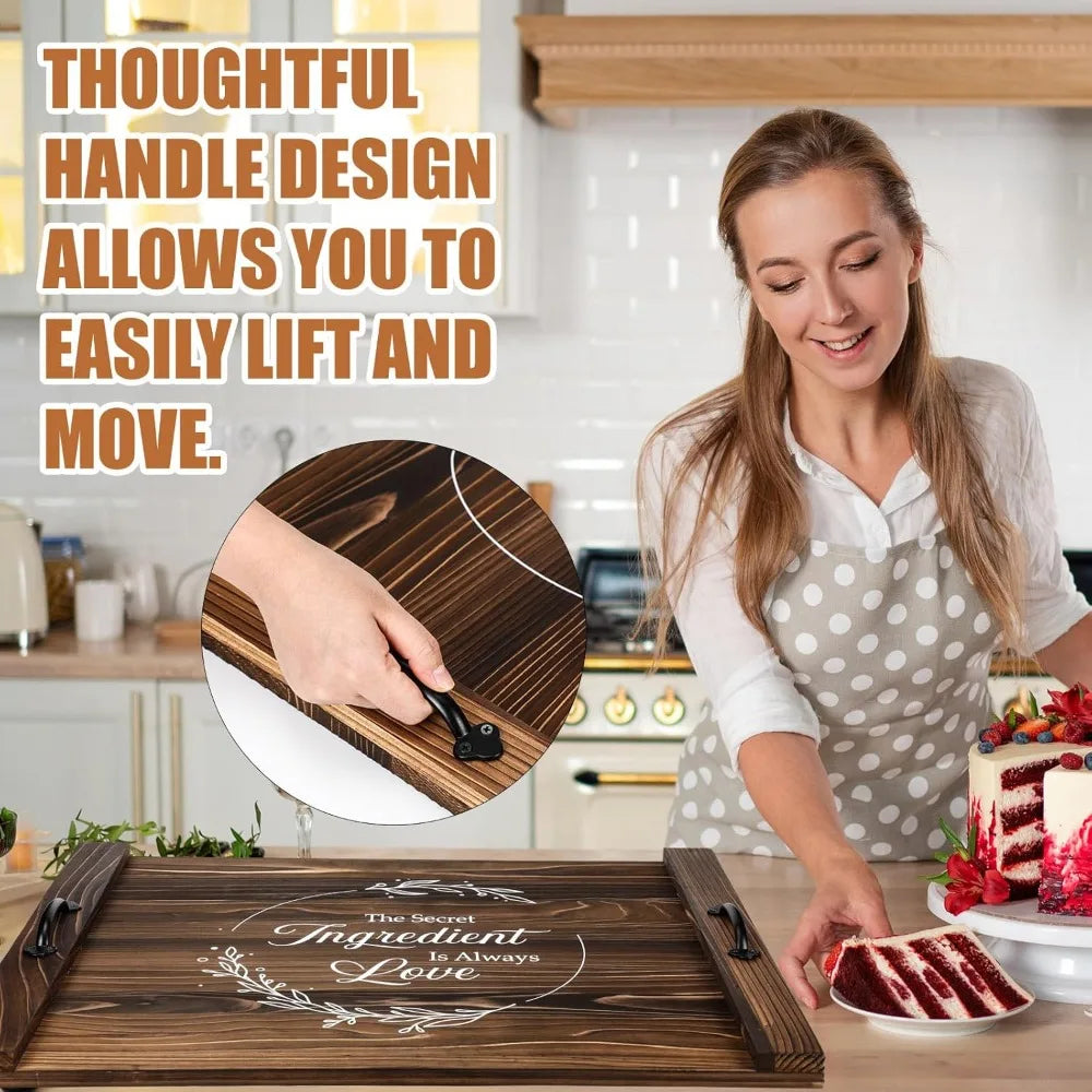 Stove Wooden Cover Stove Top Cutting Board with Handles 27.5 X 21.6