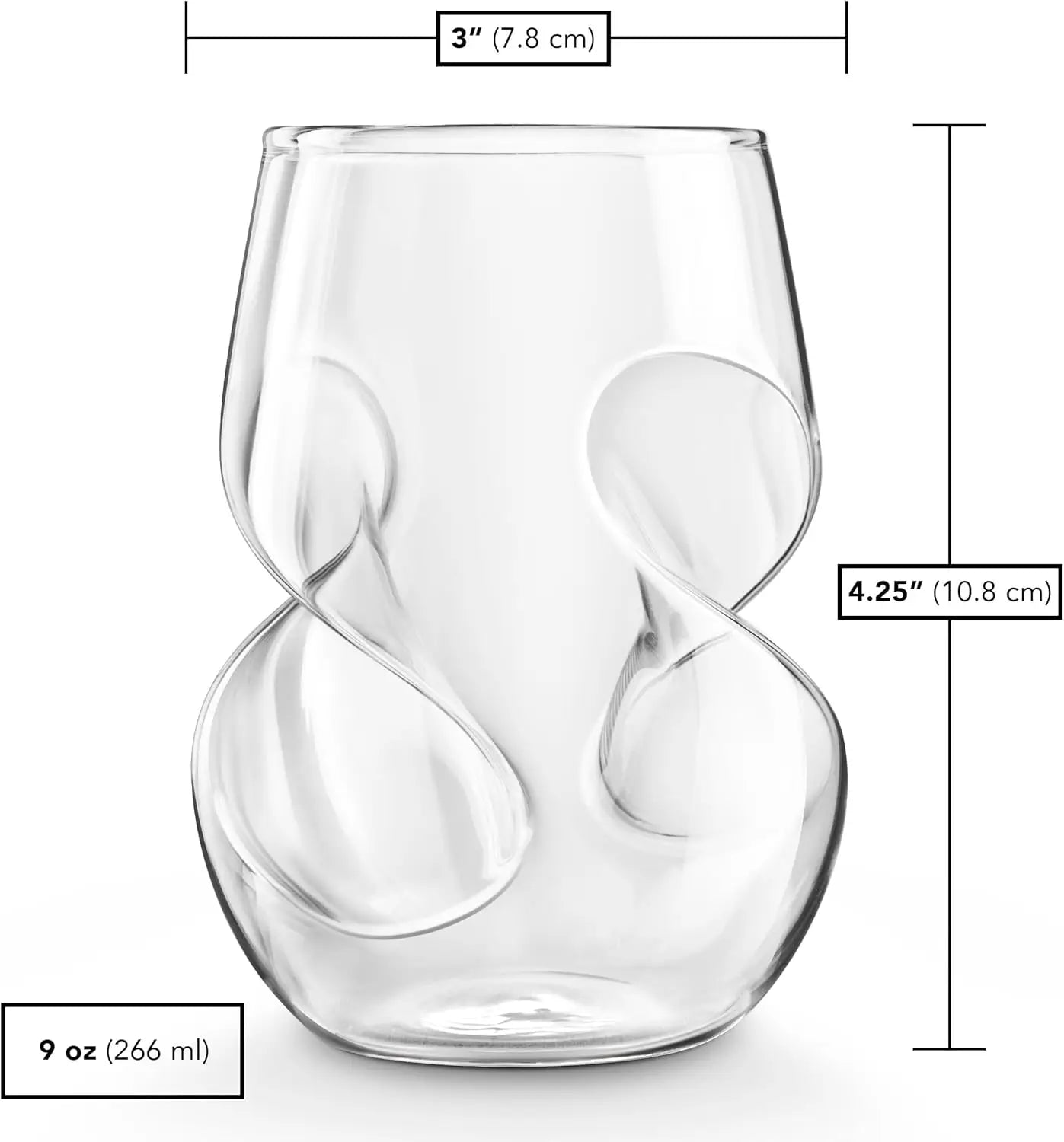 Conundrum Stemless White Wine Glasses Set of 4