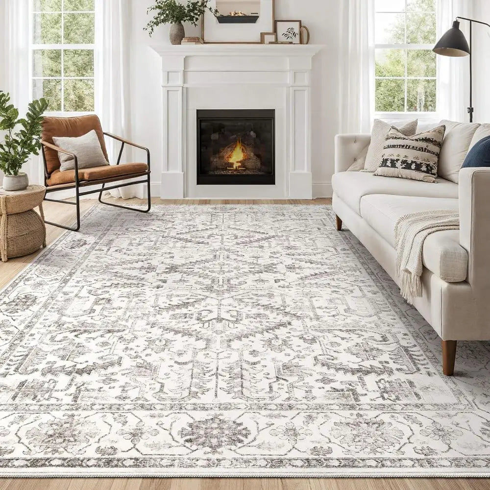 Area Rugs 9x12 for Living Room - Washable Soft  Non-Slip Stain Resistant