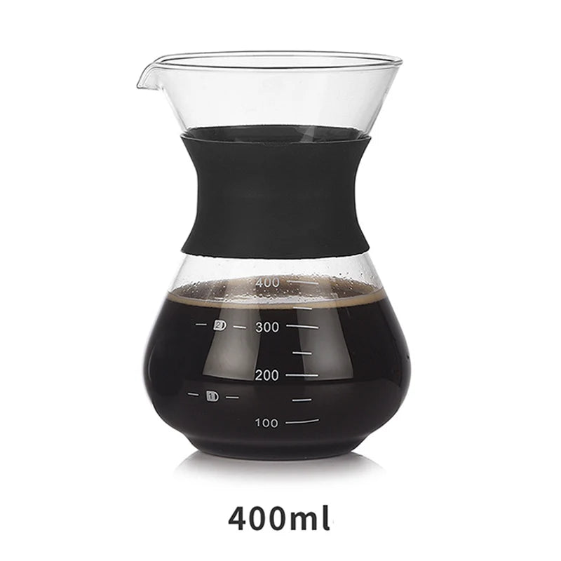 Pour Over Coffee Maker Set - Reusable Stainless Filter