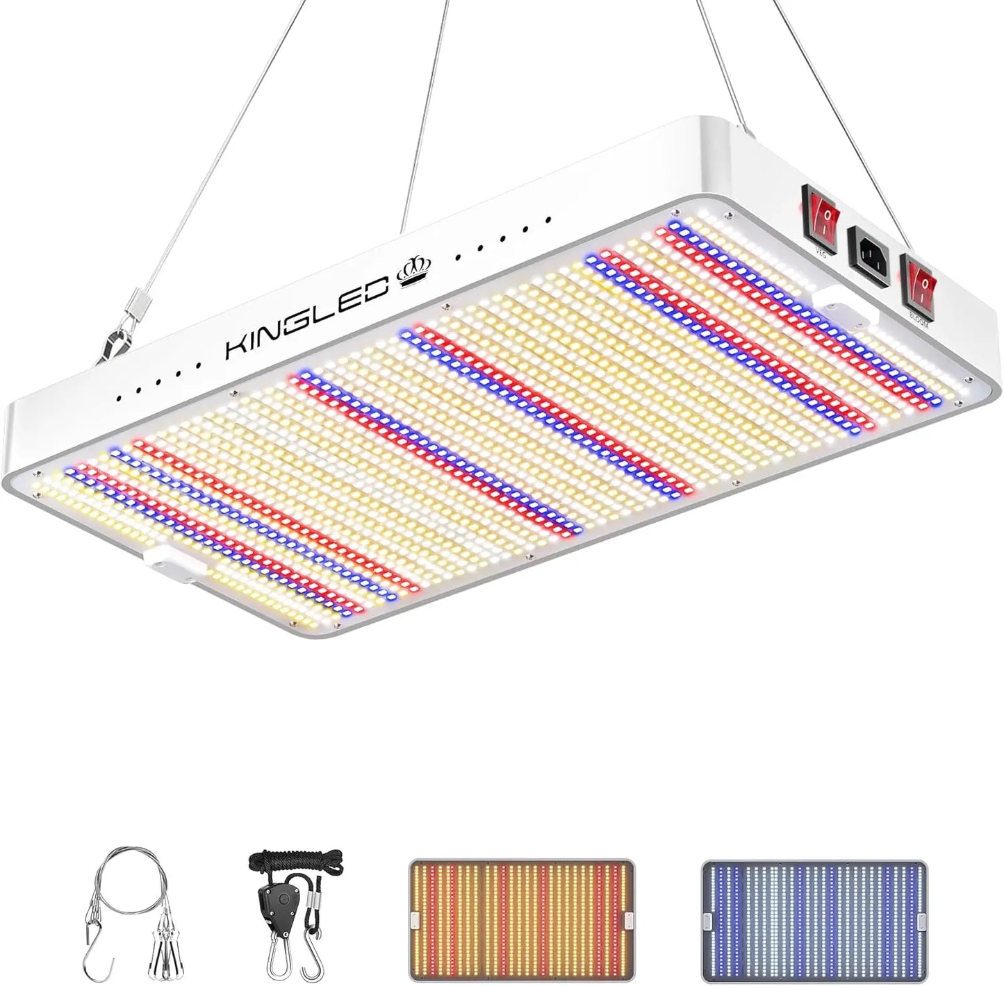KingLED KP3000 LED Grow Light for Indoor Plants, Full Spectrum Plant Light