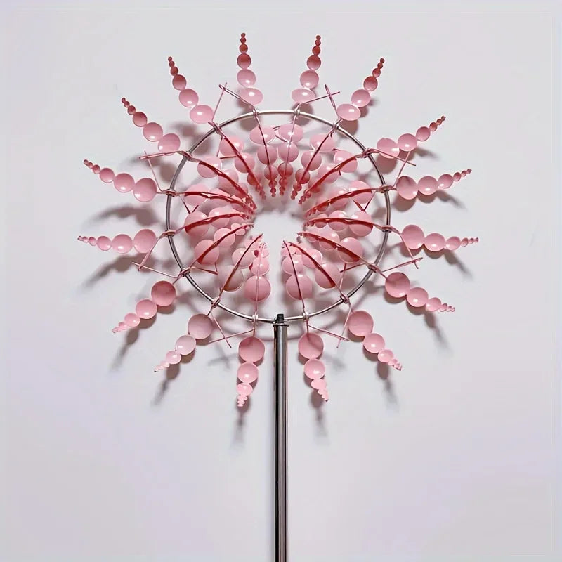 Unique Wind Collector Magical Kinetic Energy Metal Windmill Rotator