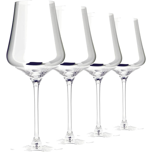 Crystal Wine Glasses, Set of 4 with Gift Boxes