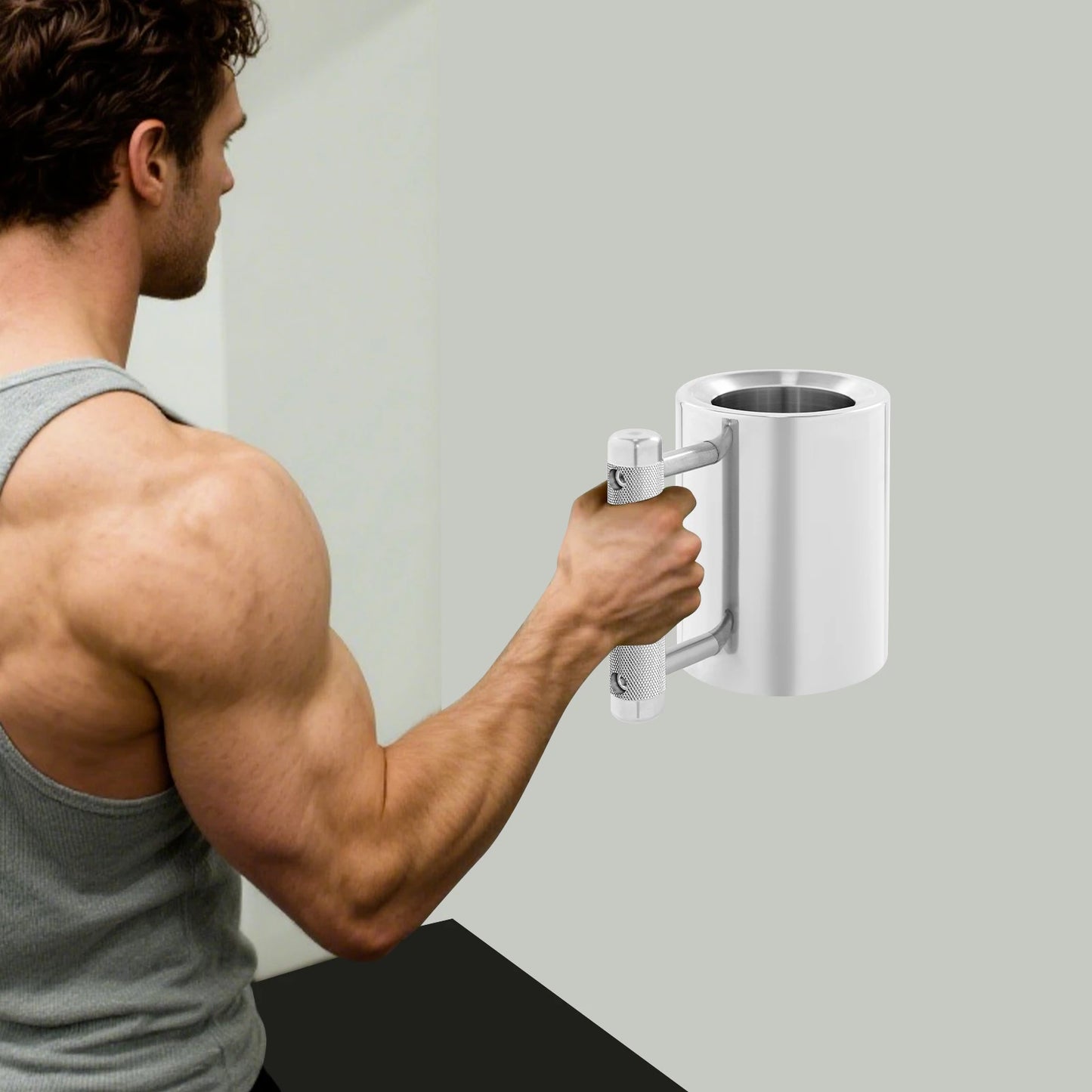 Dumbbell Heavy Cup 18/26lbs, Stainless Steel Fitness Cup 10.56/13.53oz,