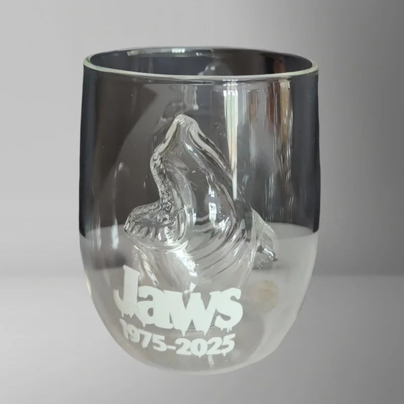 3D Shark Glass Cup Stemless Wine Glass