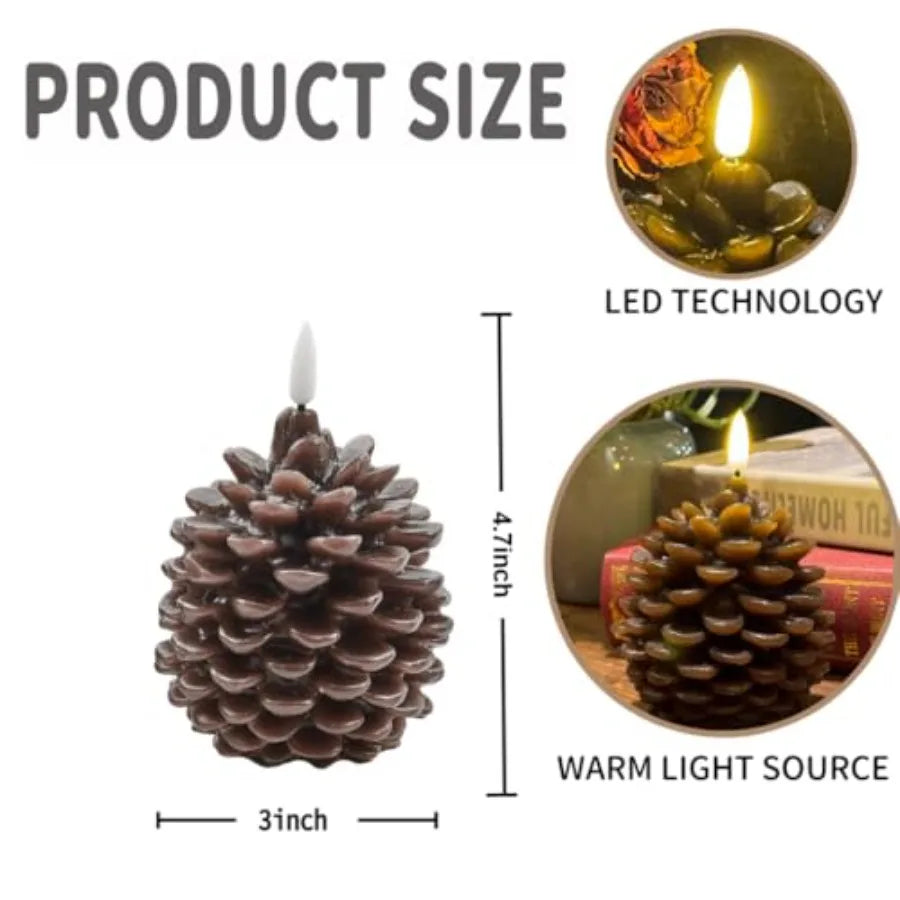 Flameless Candles, Battery Operated LED Candles with Timer