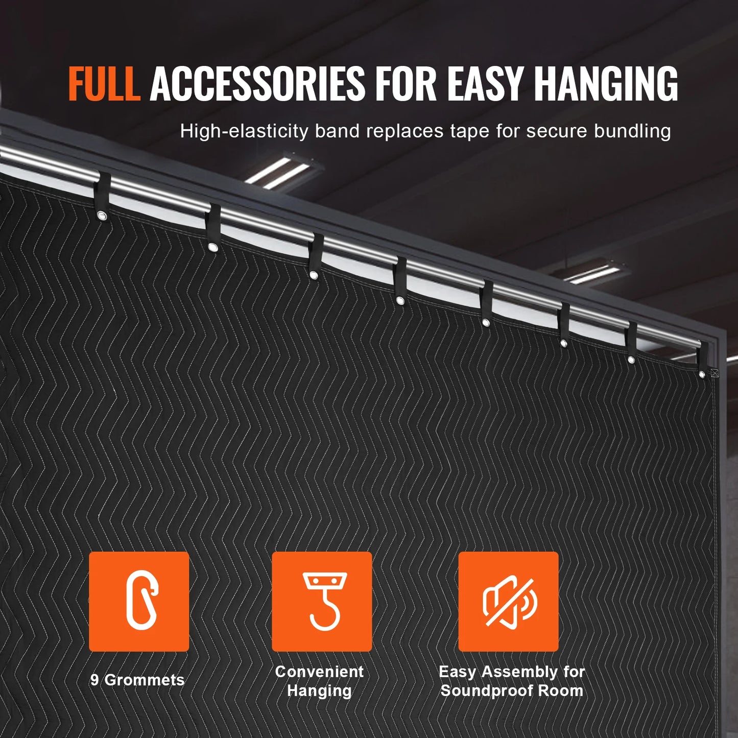 96" x 80" Sound Dampening Blanket Noise Blocking