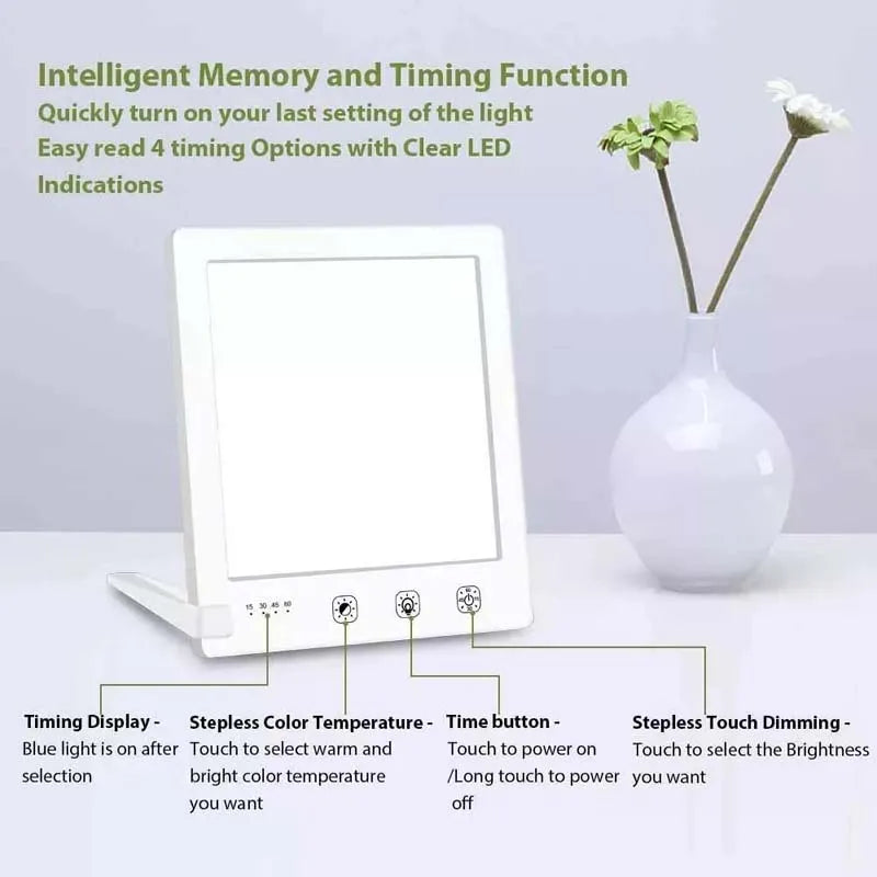 5V 2A 10000Lux SAD Phototherapy Lamp LED, Therapy Light