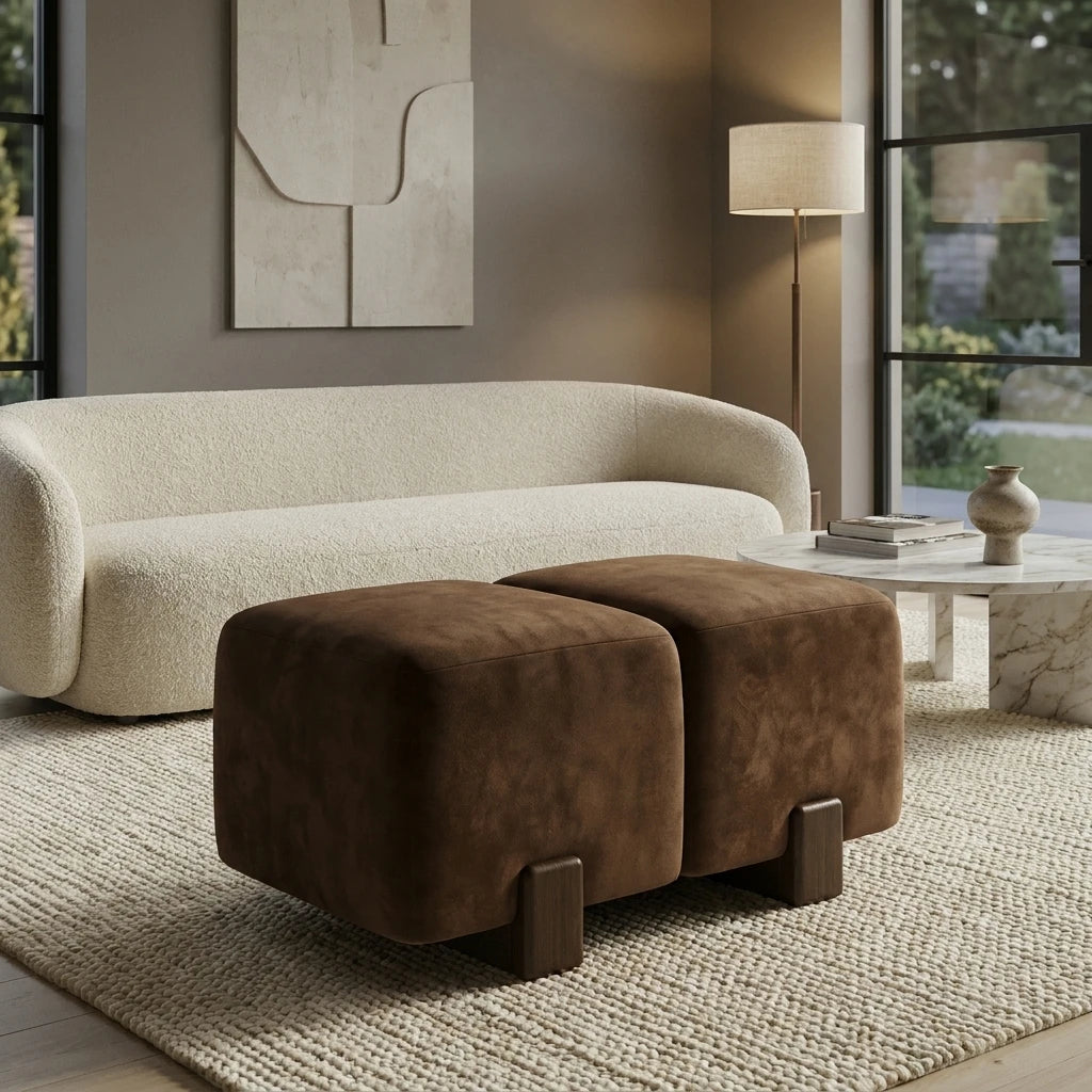 Italian Designer Ottoman Bench for Entryway