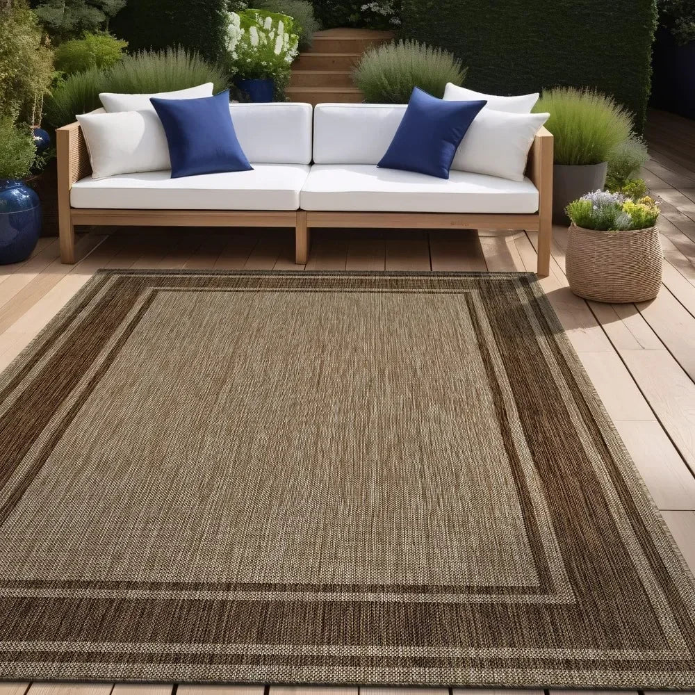 Outdoor Rug 8x10 Patio Deck Porch  Waterproof