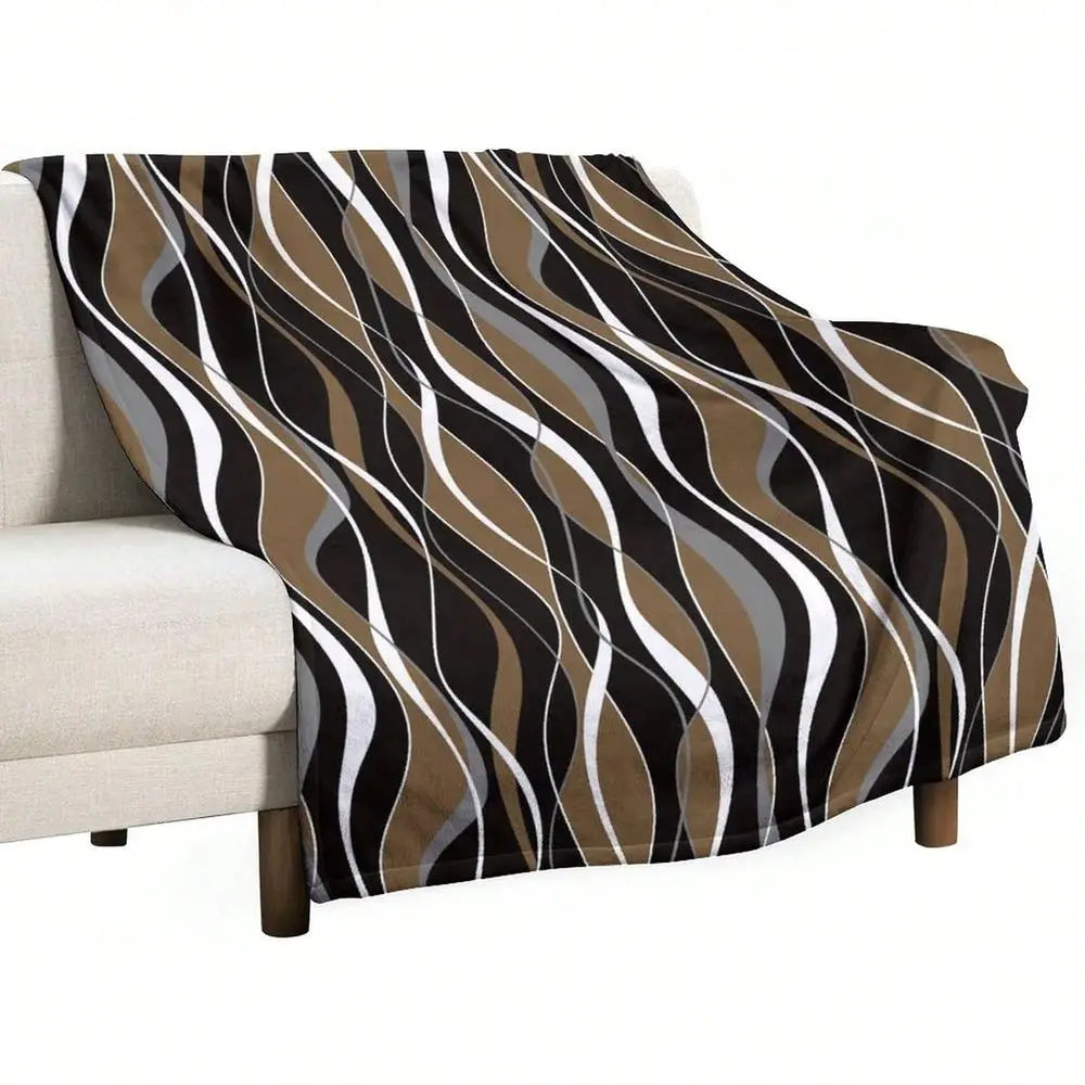 Brown Throw Blanket Black And Gray Blanket 30"X40"
