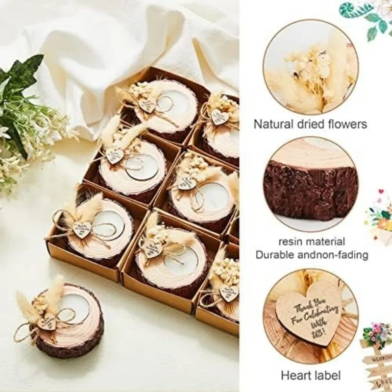 10/15/Pieces Guest Gift Candles  Wooden Tealight Candle Holders