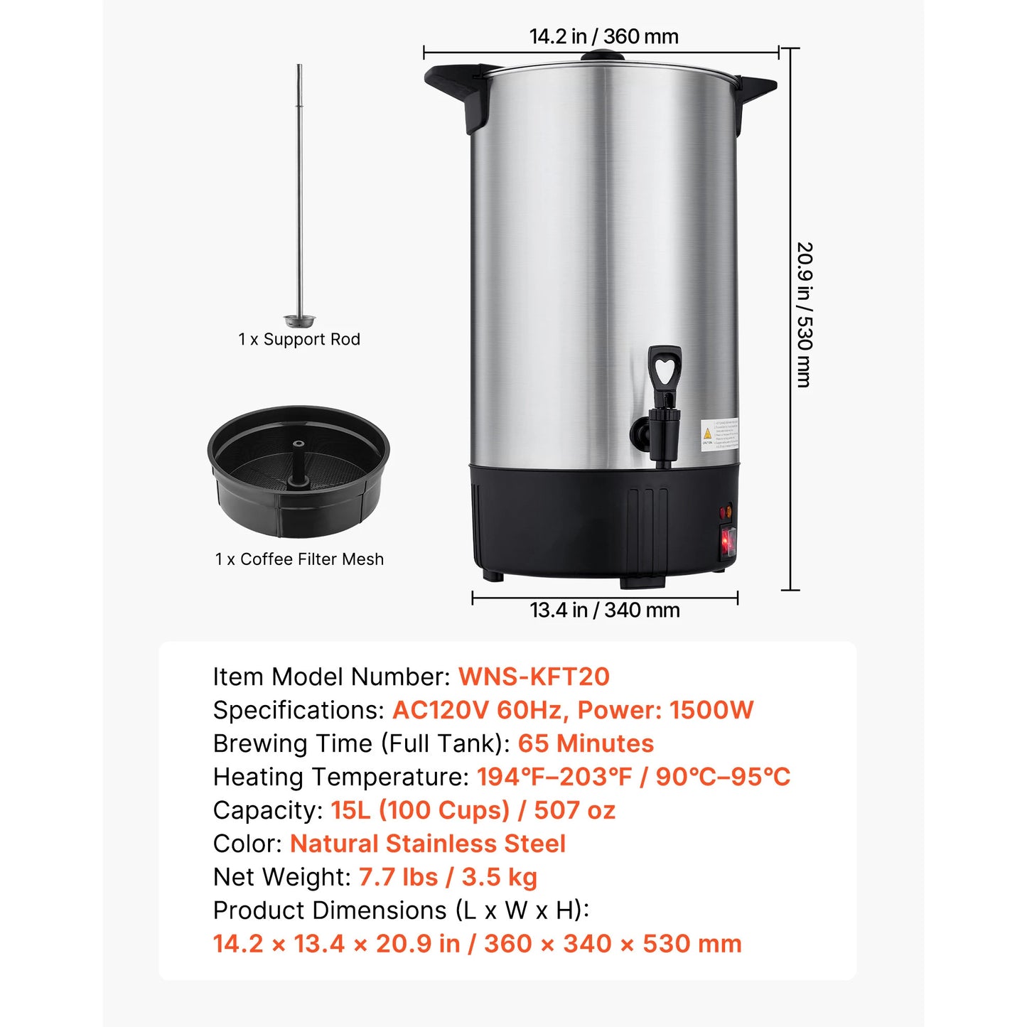 SucceBuy Commercial Coffee Urn