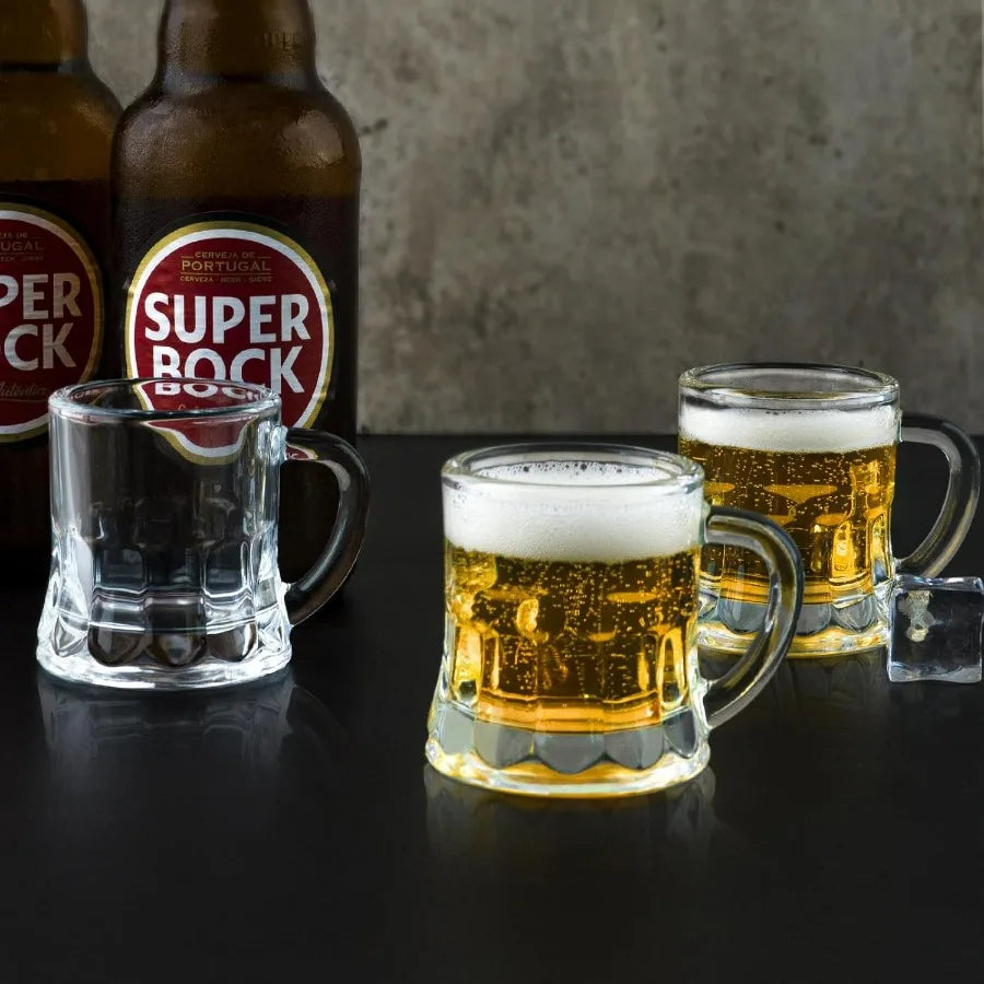 Mini Beer Mugs 40 Pcs Real Glass Shot Glasses 1 Oz