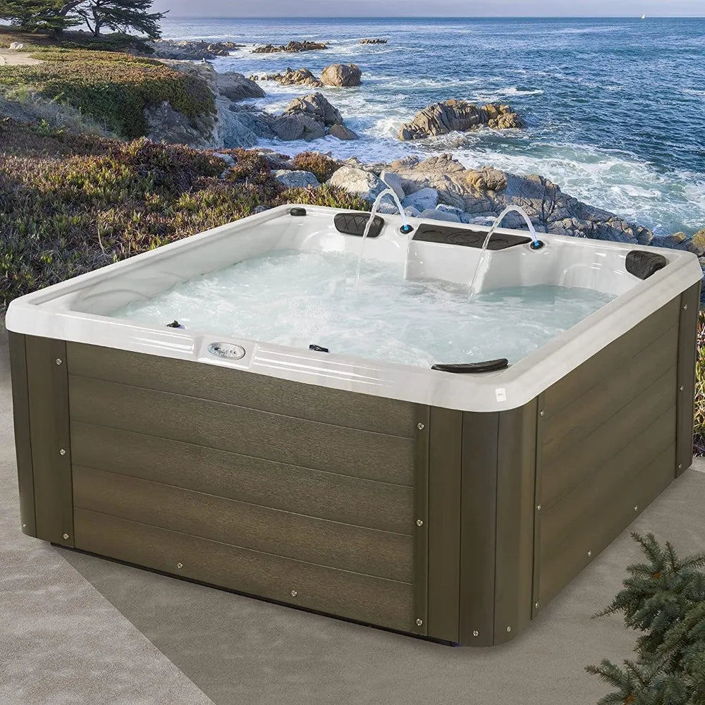 Essential outdoor hot tub, seats 5-6, seating