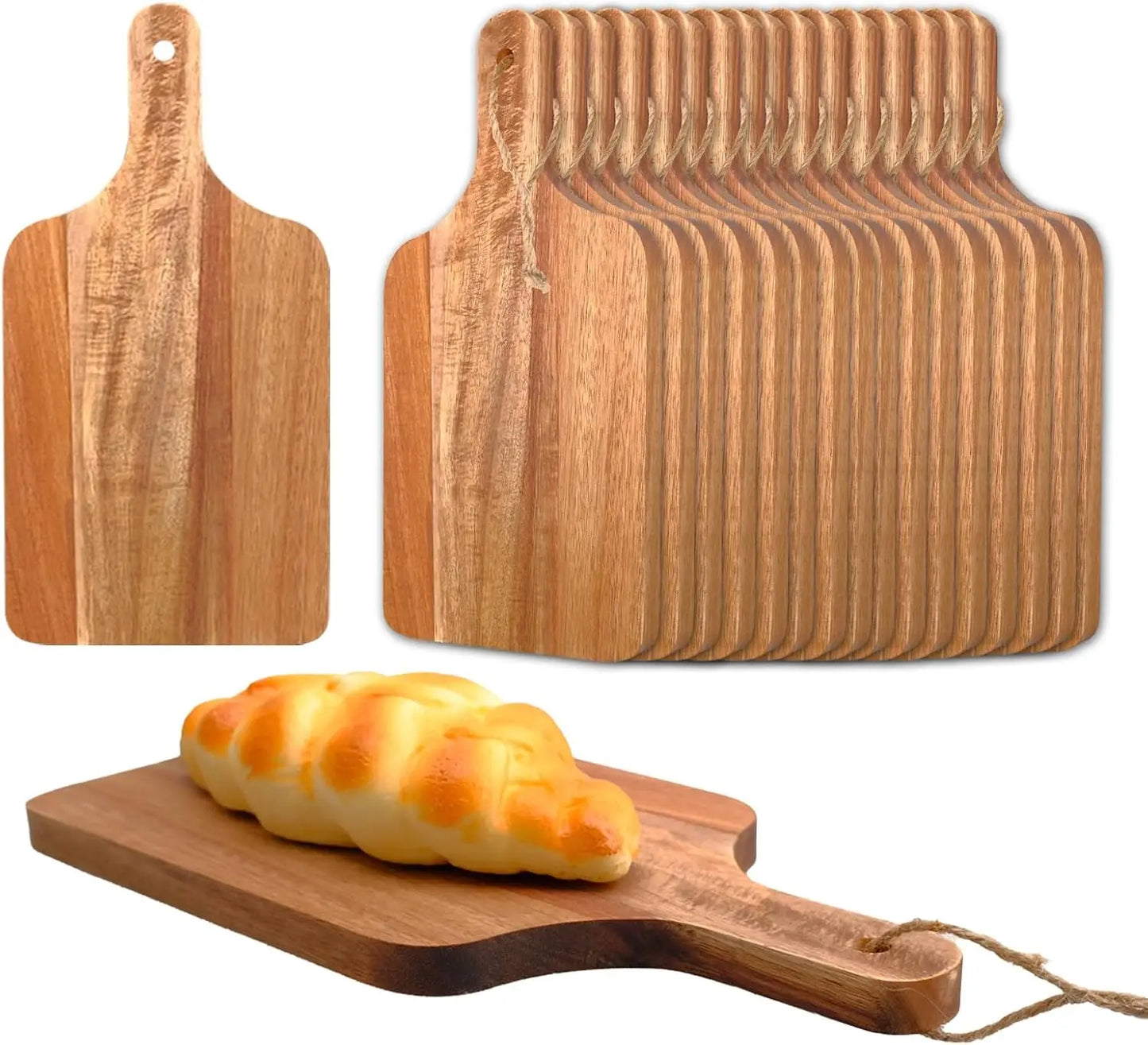 18 Pcs Acacia Wood Cutting Board  Charcuterie Boards