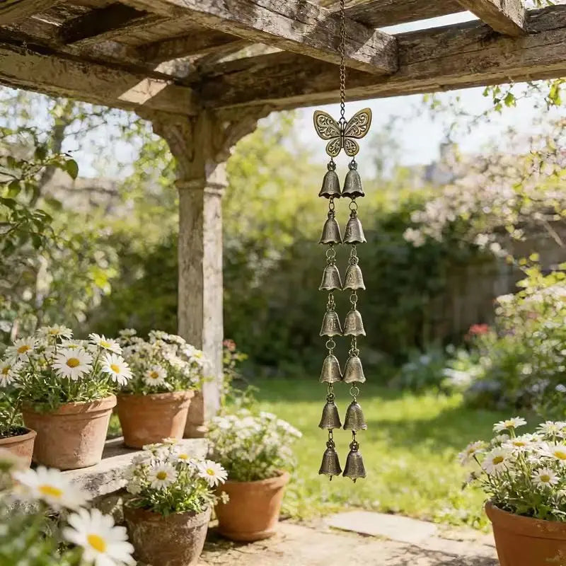 Butterfly Wind Chime Metal, Retro Iron Chime