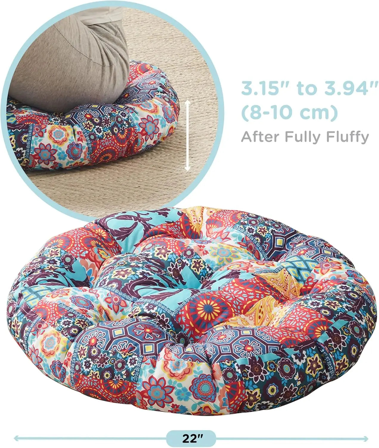 Set of 2, Boho Pillows Seating  Large Cushion