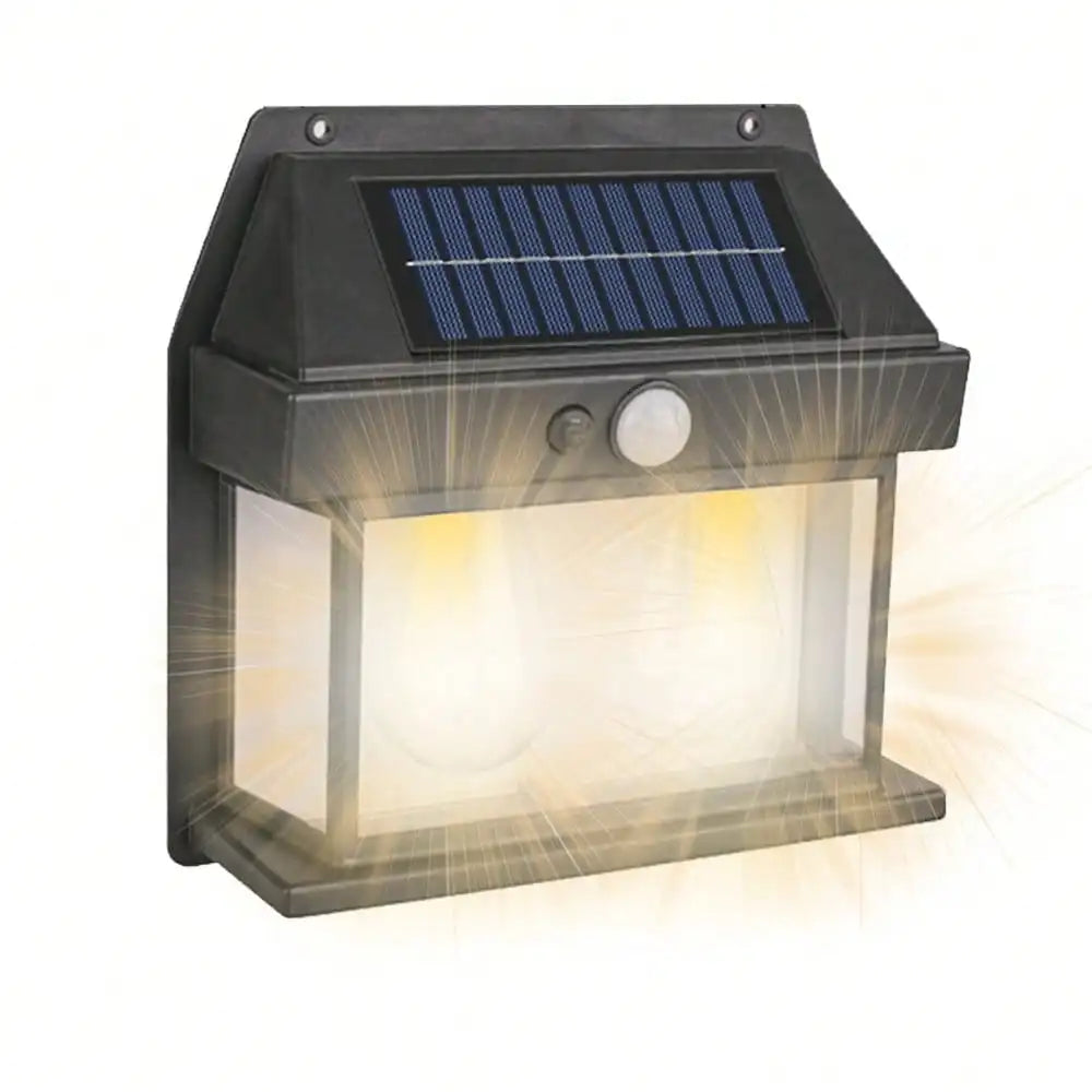 2PCS Solar Wall Sconce Lights: Dusk-to-Dawn Motion Sensor